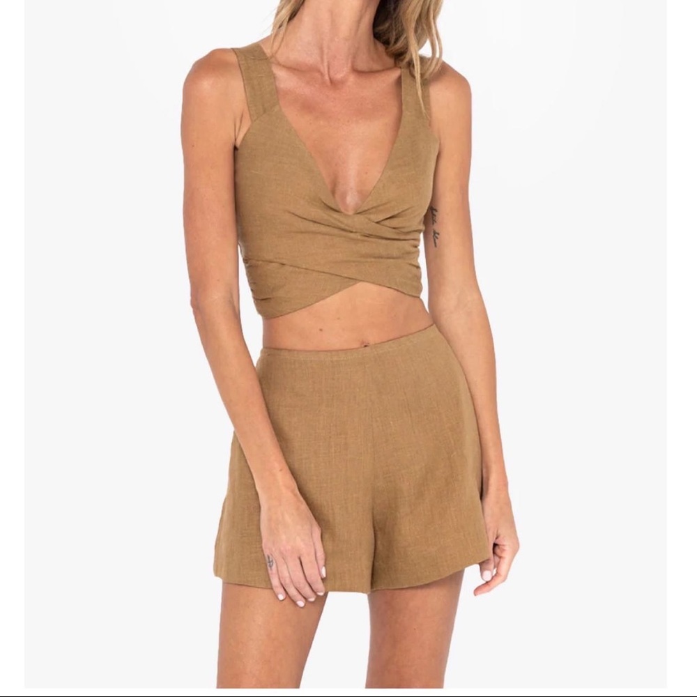 Just Bee Queen Shorts In Ginger Color